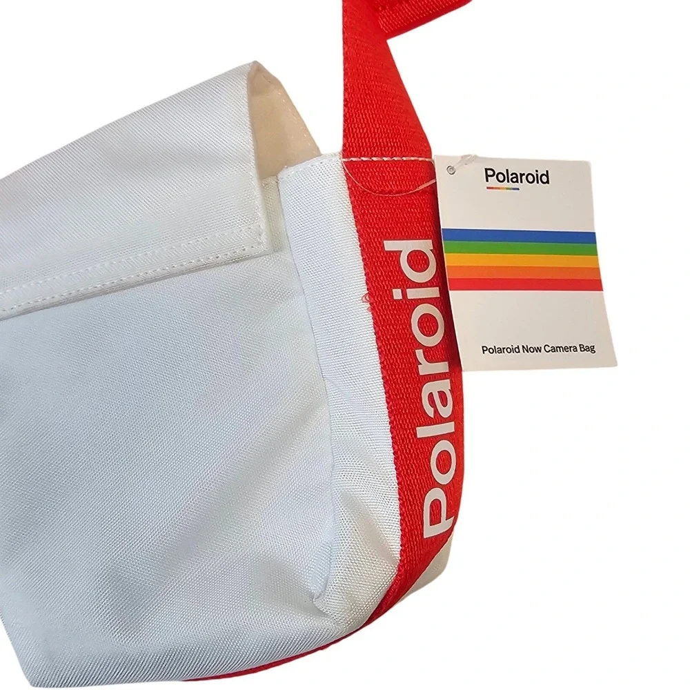 Polaroid Now Camera Bag White Red Crossbody Adjustable Strap New with Tags